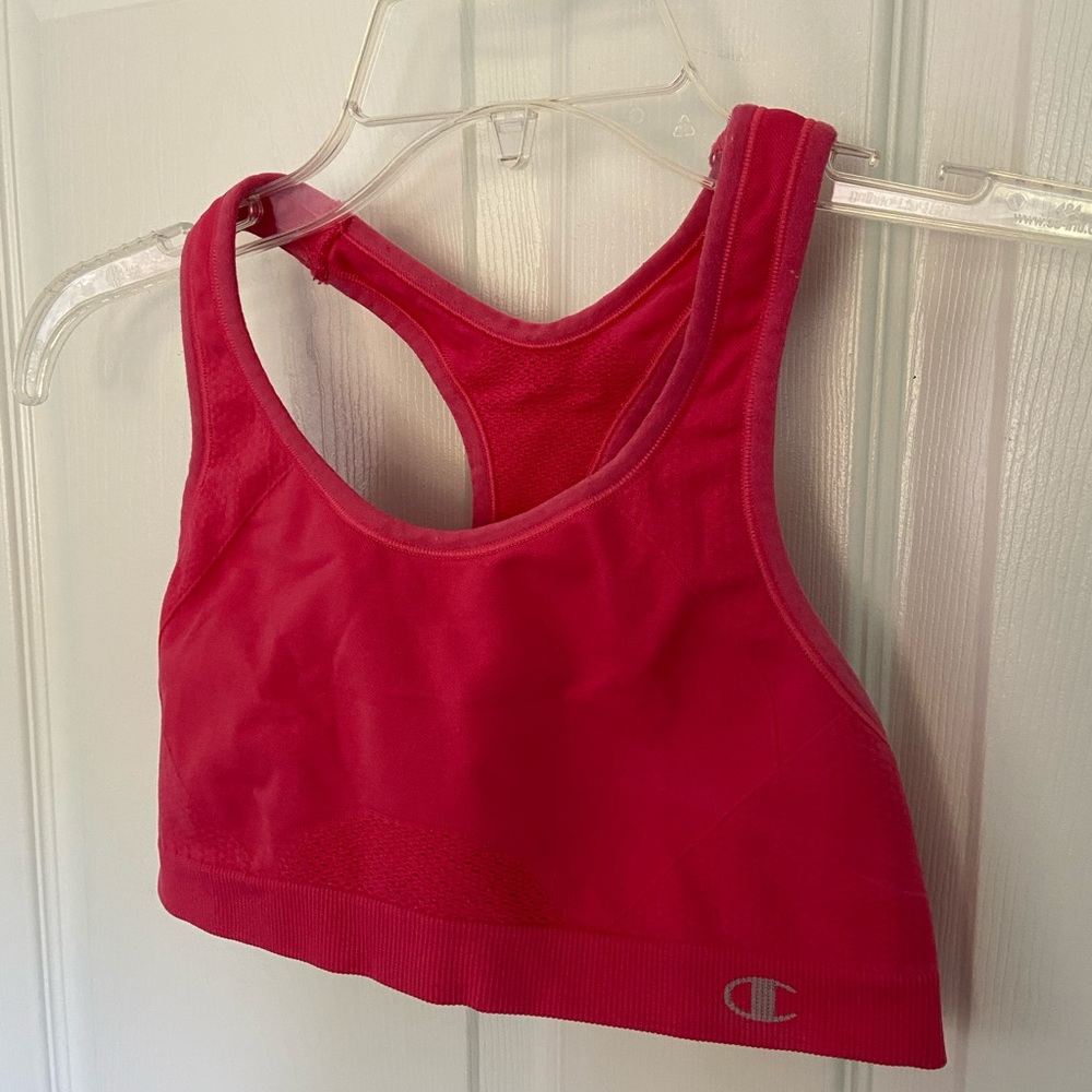 PINK CHAMPION SPORTS BRA